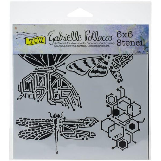 TCW Stencil Natures Circuitry / Mollies New Zealand