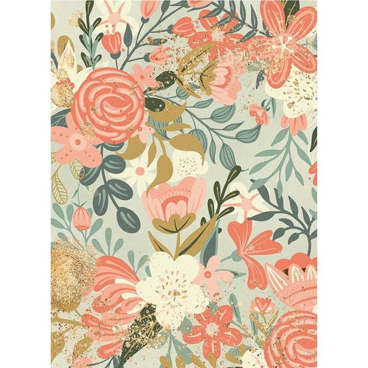 STAMPERIA Rice Paper Flower Tapestry Love A4 / Mollies New Zealand