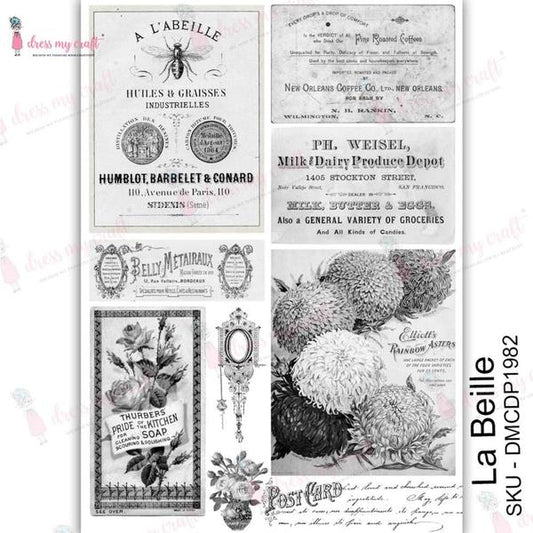 DRESS MY CRAFT Water Transfer La Beille / Mollies New Zealand