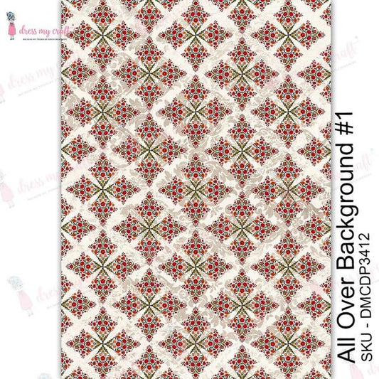 DRESS MY CRAFT Water Transfer All Over Background #1 | Mollies Make And Create NZ