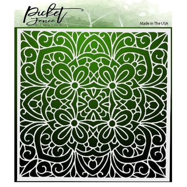 PICKET FENCE Stencil Colouring Book | Mollies Make And Create NZ