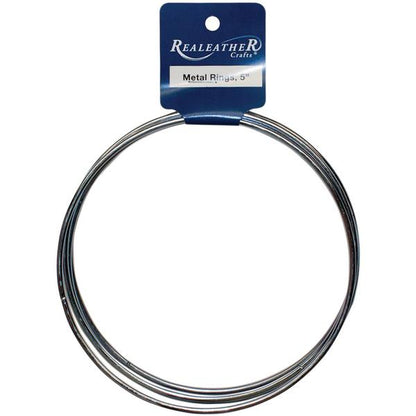 REALEATHER Zinc Metal Rings Zinc Plated 12.7cm (5") / Mollies New Zealand
