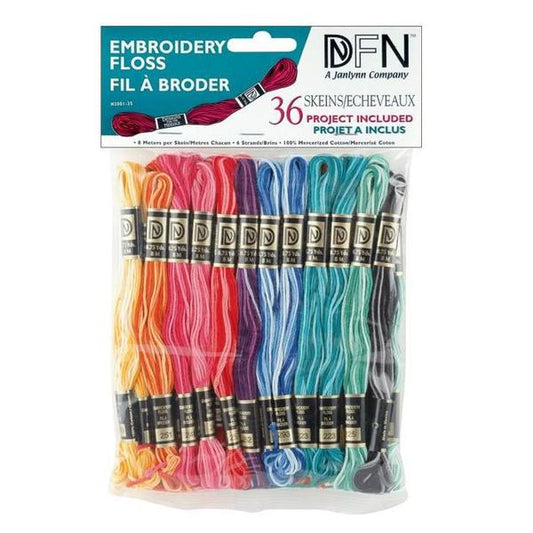 JANLYNN Cotton Embroidery Floss Variegated | Mollies Make And Create NZ
