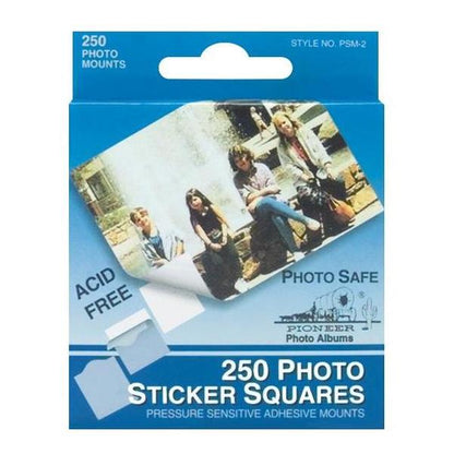 PIONEER Photo Sticker Squares 1.27cm (0.5") 250PK / Mollies New Zealand