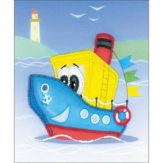 RIOLIS Stamped Cross Stitch Little Ship | Mollies Make And Create NZ