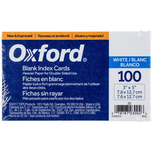 OXFORD Index Cards | Mollies Make And Create NZ