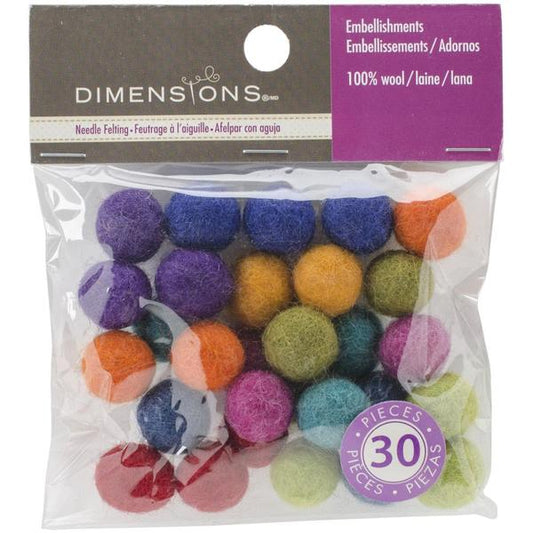 DIMENSIONS Feltworks Ball Assortment | Mollies Make And Create NZ