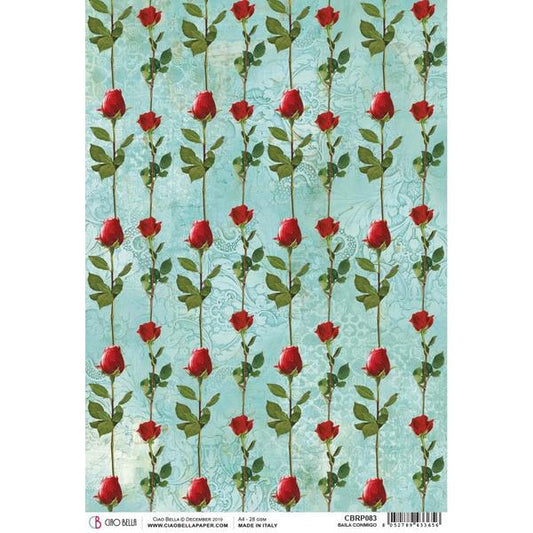 CIAO BELLA Rice Paper Baila Conmigo Tango A4 / Mollies New Zealand