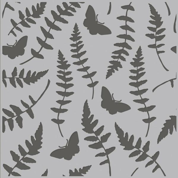 SIMPLE STORIES Stencil Butterfly Fern / Mollies New Zealand