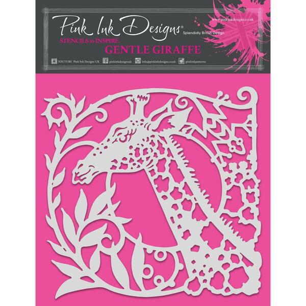 PINK INK DESIGNS Stencil Gentle Giraffe / Mollies New Zealand