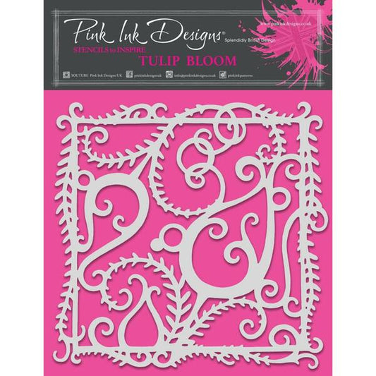 PINK INK DESIGNS Stencil Tulip Bloom / Mollies New Zealand