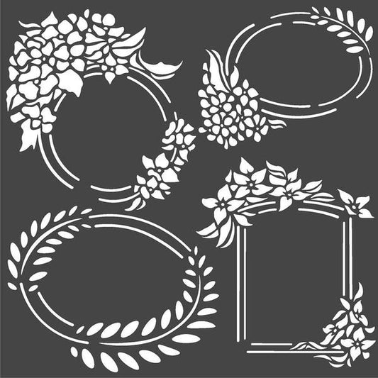 STAMPERIA Stencil Labels Hortensia / Mollies New Zealand