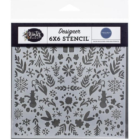 CARTA BELLA Stencil Winter Wonderland / Mollies New Zealand