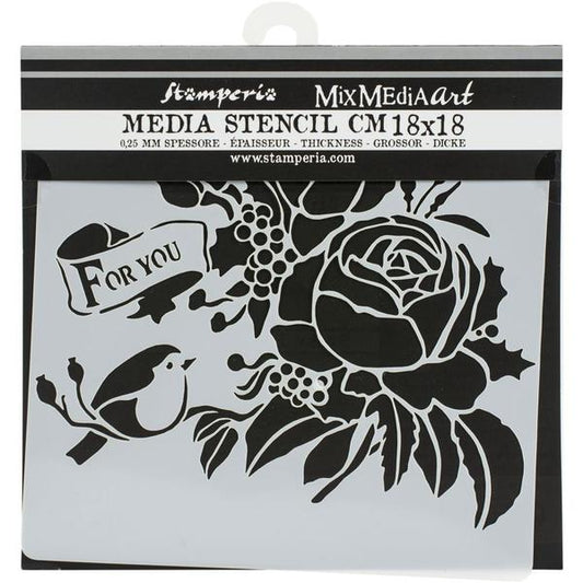 STAMPERIA Stencil Xmas For You / Mollies New Zealand