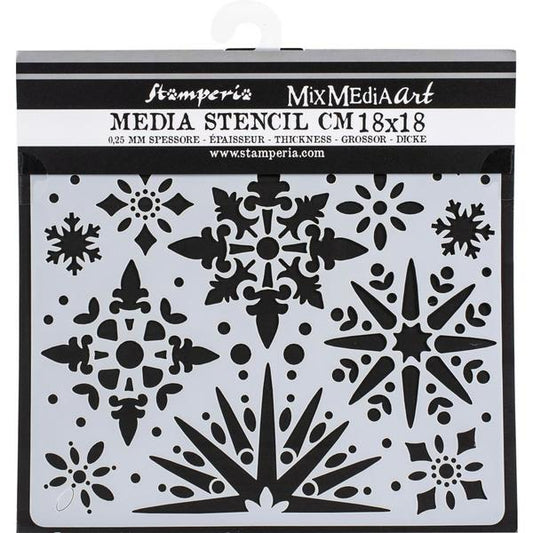 STAMPERIA Stencil Snowflakes | Mollies Make And Create NZ