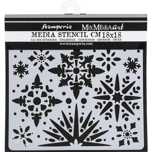 STAMPERIA Stencil Snowflakes / Mollies New Zealand