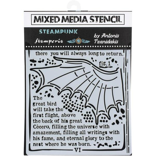 STAMPERIA Stencil Wings, Sir Vagabond / Mollies New Zealand