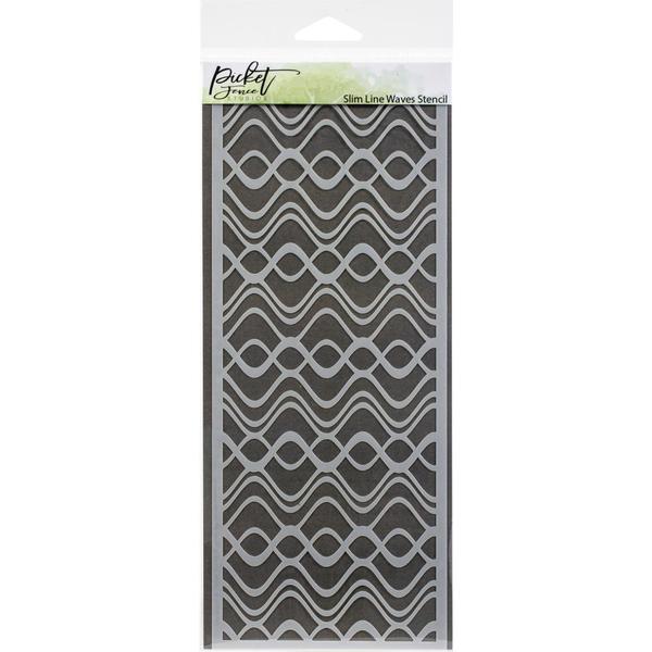 PICKET FENCE Stencil Slimline Waves / Mollies New Zealand