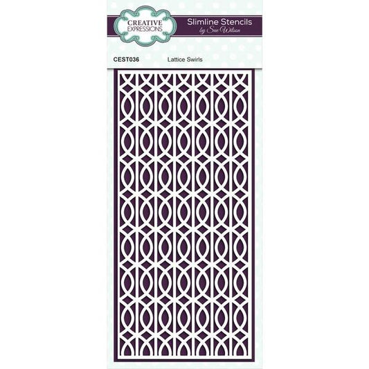 CREATIVE EXPRESSIONS Stencil Lattice Swirls / Mollies New Zealand