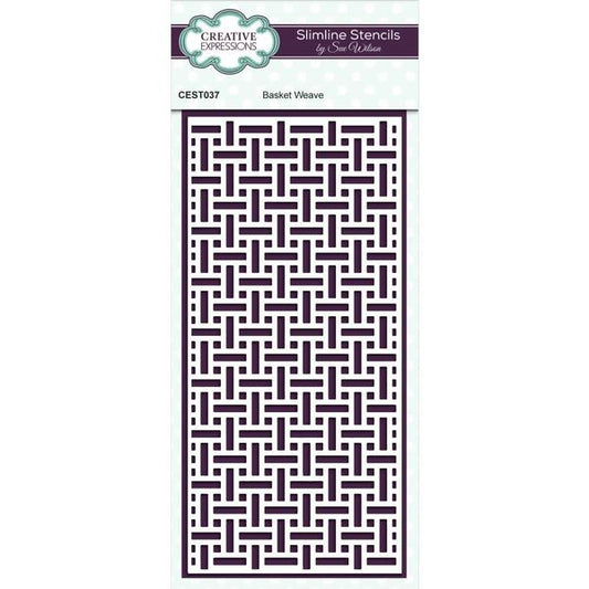 CREATIVE EXPRESSIONS Stencil Basket Weave / Mollies New Zealand