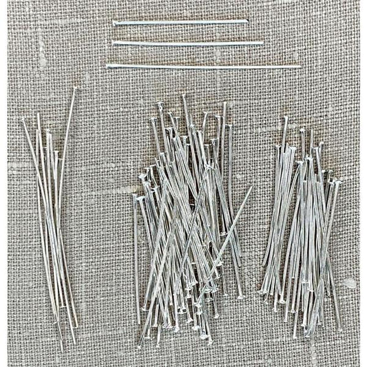 MADE BY ME Head Pins Silver / Mollies New Zealand