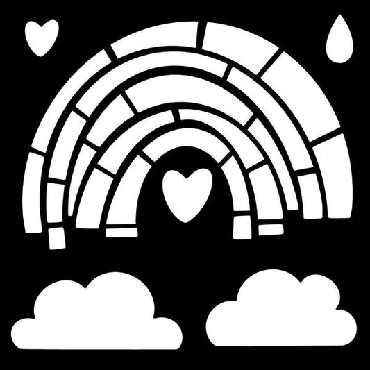 CREATIVE EXPRESSIONS Stencil Rainbow / Mollies New Zealand