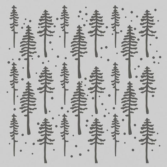 SIMPLE STORIES Stencil Rustic Trees | Mollies Make And Create NZ