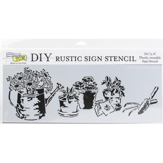 TCW Stencil Gardening Happiness / Mollies New Zealand