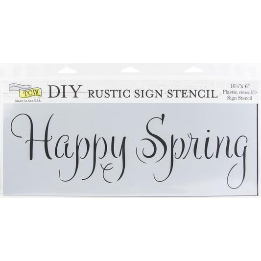 TCW Stencil Happy Spring | Mollies Make And Create NZ