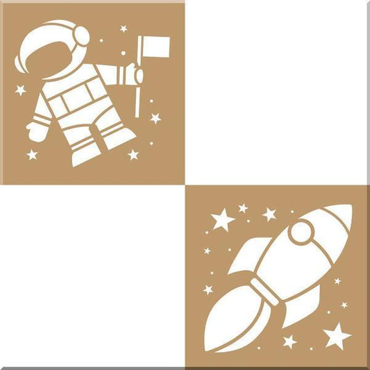 DECO ART Stencil Space Explorer / Mollies New Zealand