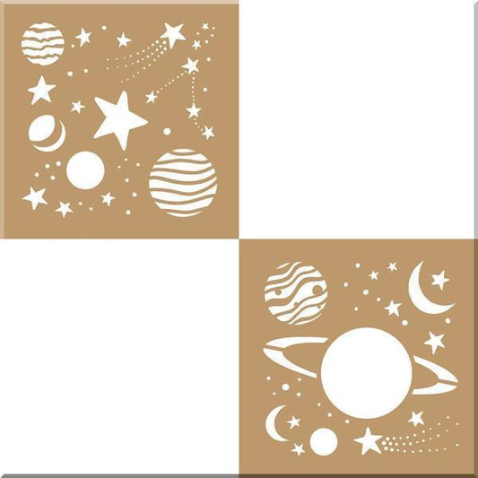 DECO ART Stencil Planets / Mollies New Zealand