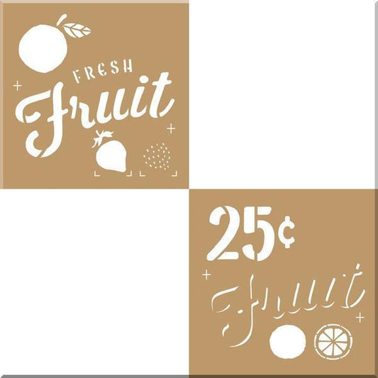 DECO ART Stencil Fresh Fruit / Mollies New Zealand