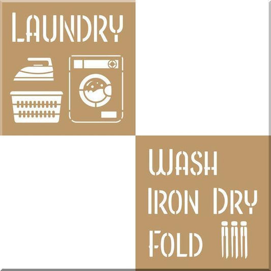 DECO ART Stencil Laundry / Mollies New Zealand