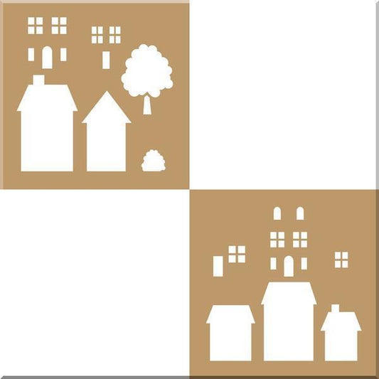 DECO ART Stencil Neighbourhood / Mollies New Zealand