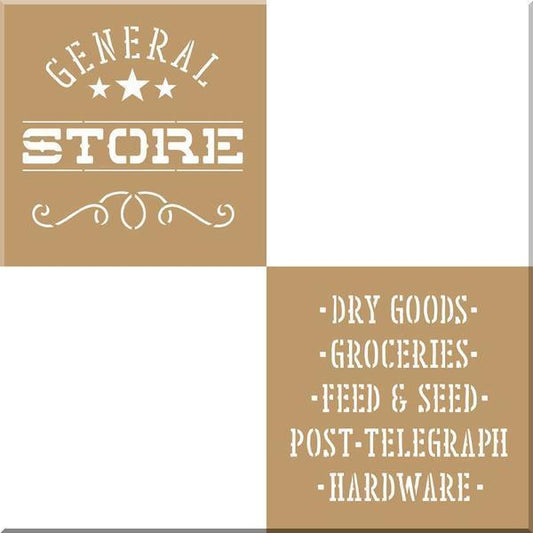 DECO ART Stencil General Store / Mollies New Zealand