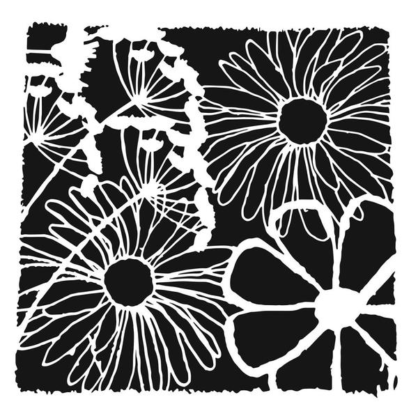 TCW Stencil Framed Flowers | Mollies Make And Create NZ