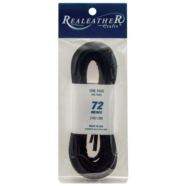 REALEATHER Leather Lacing 3mm 183cm Black / Mollies New Zealand