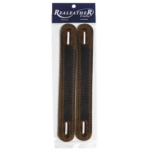 REALEATHER Stitched Leather Handle Brown | Mollies Make And Create NZ