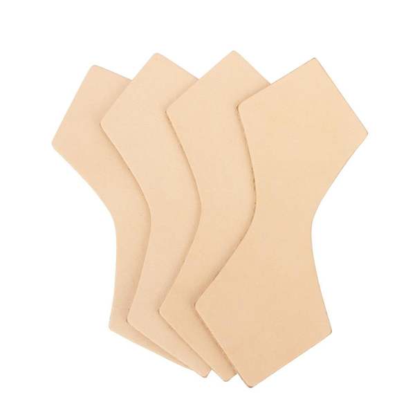 LEATHER Veg Tan D-Ring Tabs Diamond 4-5oz 4 Pack / Mollies New Zealand