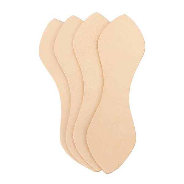 LEATHER Veg Tan D-Ring Tabs Leaf 4-5oz 4 Pack / Mollies New Zealand