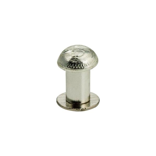 IVAN Solid Brass Floral Screw Posts Solid Brass Nickel Plate 9mm (3 8") Each / Mollies New Zealand