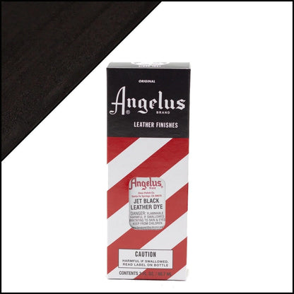 ANGELUS Leather Dye Jet Black 90ml / Mollies New Zealand