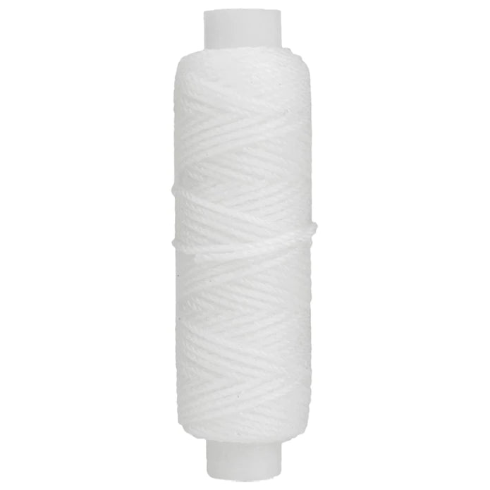 IVAN Waxed Polyester Thread White 0.9mm 22.9m / Mollies New Zealand