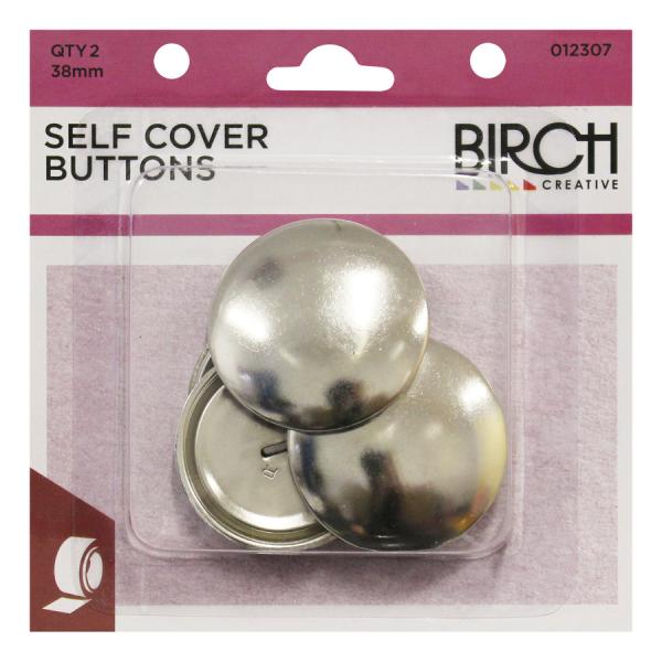 BIRCH Self Cover Buttons 38mm | Mollies Make And Create NZ