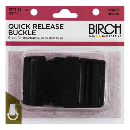 BIRCH Quick Release Buckle Black | Mollies Make And Create NZ