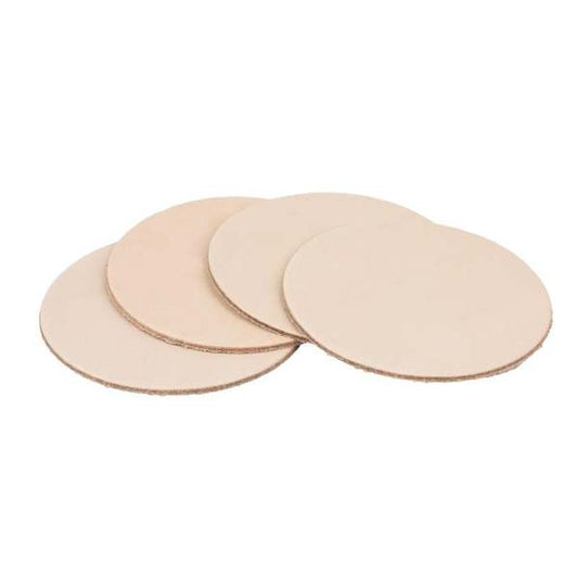LEATHER Veg Tan Rounders 8.25cm (3-1/4") | Mollies Make And Create NZ