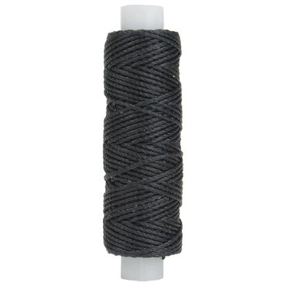 IVAN Waxed Polyester Thread Black 0.9mm 22.9m / Mollies New Zealand