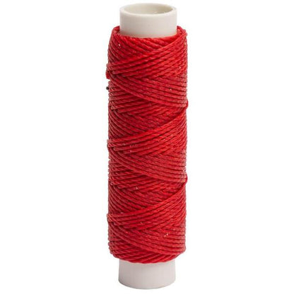 IVAN Waxed Polyester Thread Red 0.9mm 22.9m / Mollies New Zealand