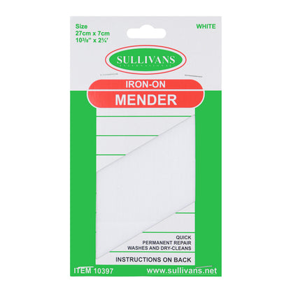 SULLIVANS Iron On Mender White / Mollies New Zealand
