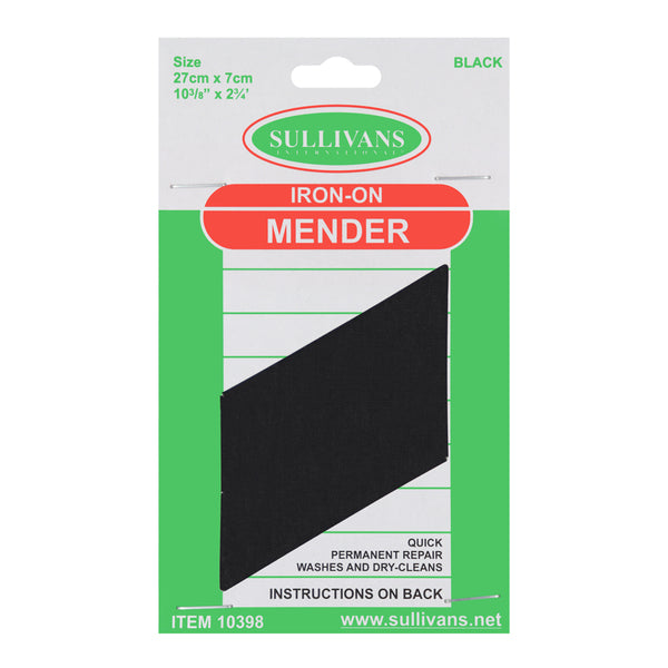 SULLIVANS Iron On Mender Black / Mollies New Zealand